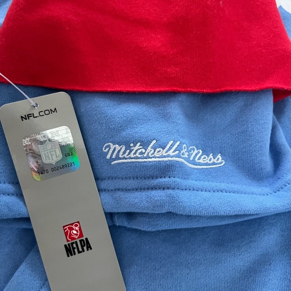 NFL Houston Oiler’s Mitchell and Ness Raglan Hoodie - Picture 2 of 4